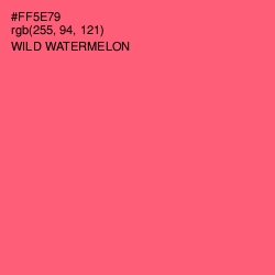 #FF5E79 - Wild Watermelon Color Image